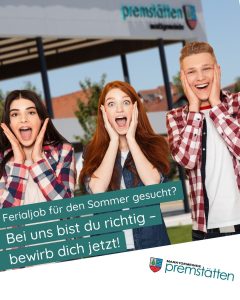 Ferialjobs bei der Marktgemeinde Premstätten für das Jahr 2025 - Jetzt bewerben! 1 250206 PREM INSTA ferialjob2